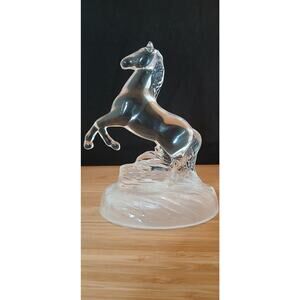Crystal D'Arques French Crystal Glass Horse Statue equestrian gift